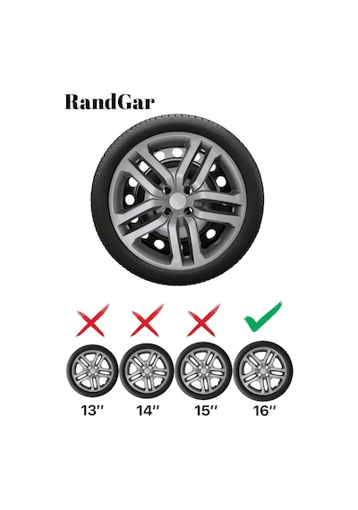 Dacia Sandero Stapway 16 İnç Jant Kapağı 4 Adet Gri G106 Rand