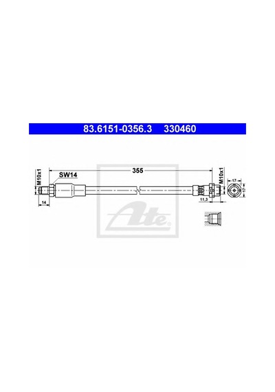 Bmw E38 Fren Hortumu Ön 7 Seri 1994-2001 Arası