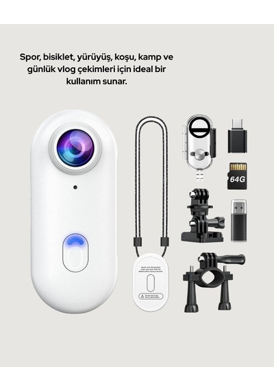 1080p Wifi Spor Kamerası Su Geçirmez Mini Aksiyon Kamera Mh-hs1058-6285 Diğer