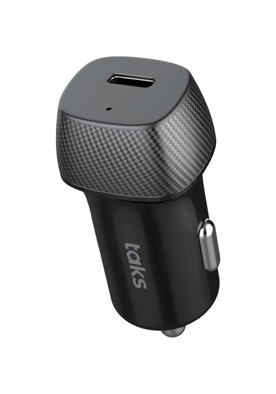 Taks Cp01 30w Pd Usb-c Araç Hızlı Şarj Aleti +usb-c-usb-c 3a Kablo, Siyah 5cp01cs