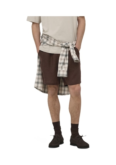 Only & Sons Onslaurence Lınen Blend Shorts Noos Erkek Kahverengi Şort - 22036246