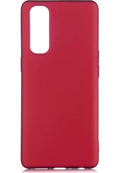 Oppo Reno 4 Pro 4g Kılıf Zore Premier Silikon Kapak Mürdüm