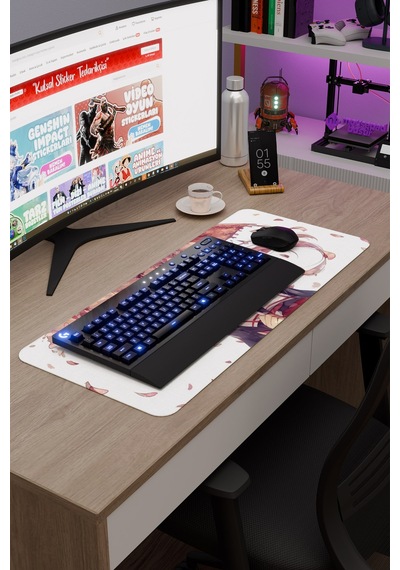 Mirai Nikki Anime V4 - 70x30 Xl Gaming Kauçuk Kaymaz Taban Mouse Pad Fare Altlığı