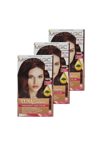 Miss Magic Saç Boyası 4.5 Koyu Kızıl 3'lü