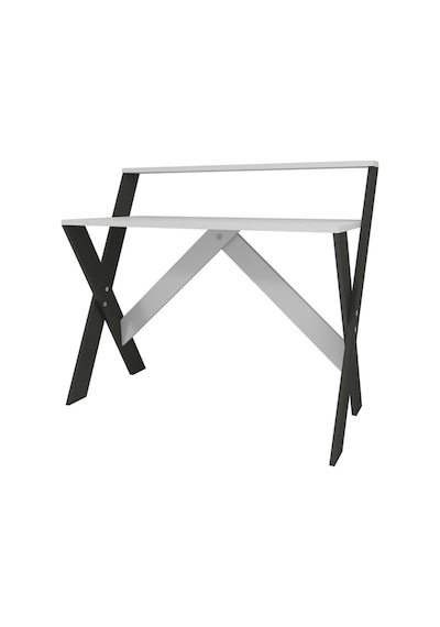 İqas 50x90 Cm Çalışma Masası Laptop Bilgisayar Masası Ofis Ders Yemek Çocuk Masası Beyaz-antrasit