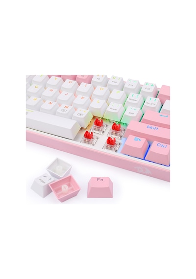 Redragon K617 Fizz RGB  Red Switch Mekanik Klavye