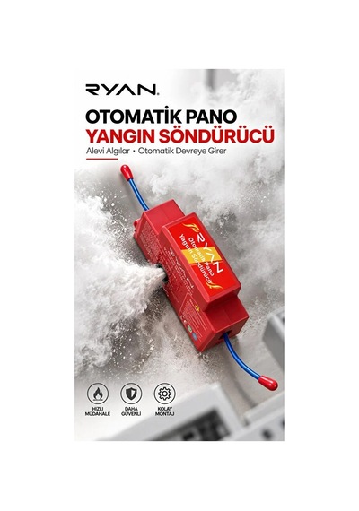 Delux Serisi Elektrik Panosu Otomatik Yangın Söndürücü Cihaz Söndürme Aleti Isı Duyarlı