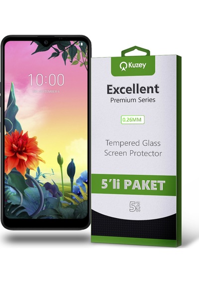 LG K50S ile Uyumlu Kırılmaz Temperli Ekran Koruyucu Cam Ekonomik 5'li Paket