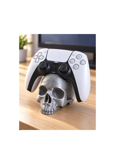 Kurukafa Ps5 Gamepad Stand - Metalik Gri