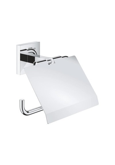 Start Cube Quickfix Tuvalet Kağıtlığı Kapaklı , Duş, Banyo Aksesuarları, Krom, 41102000 Çok Renkli