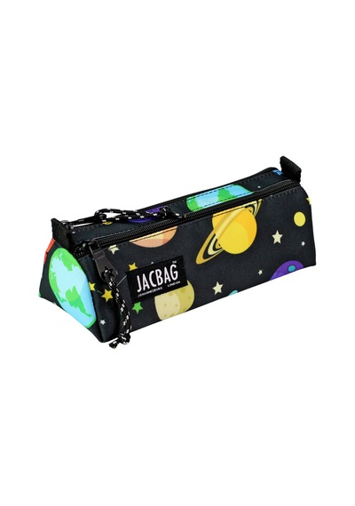 Jacbag Dual Prıme-çift Bölmeli Üçgen Tip Kalem Kutusu Dual Prime-galaksi renkli