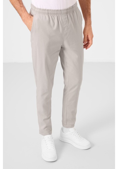 Tommylife Taş Standart Fit Dokuma Hafif Esnek Chino Erkek Pantolon - 82180 Taş