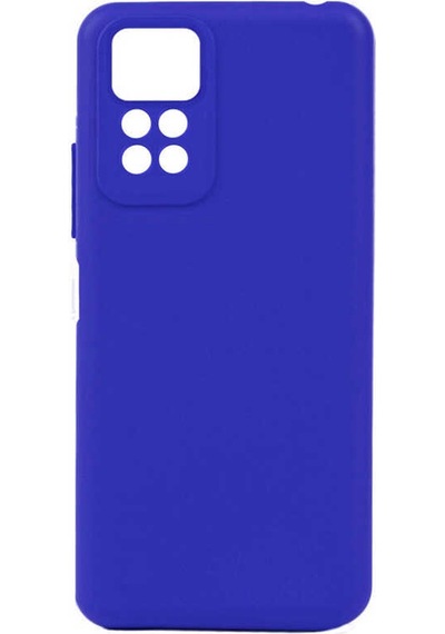 Noktaks - Redmi Note 11s Global Uyumlu - Kılıf Mat Soft Esnek Biye Silikon - T21183 - Mavi Mavi