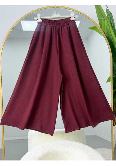 Lovie Moda Cepli Pantolon Etek Bordo