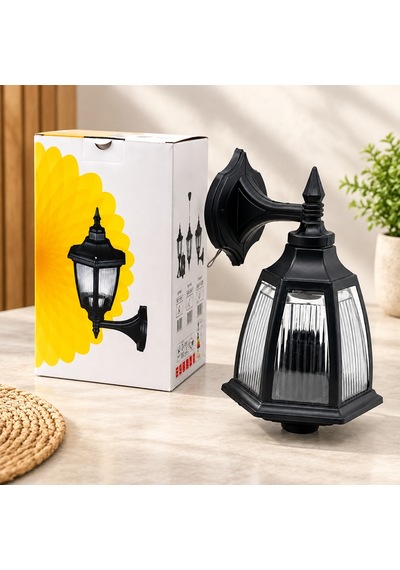 E27 Duvar Aplik Bahçe Balkon Sokak Lambası Ip44 60w Siyah Diğer