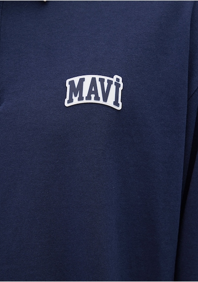 Mavi - Mavi Logo Baskılı Lacivert Polo Sweatshirt 0s10172-70497 Lacivert Mavi - Mavi Logo Baskılı Lacivert Polo Sweatshirt 0s10172-70497 Lacivert