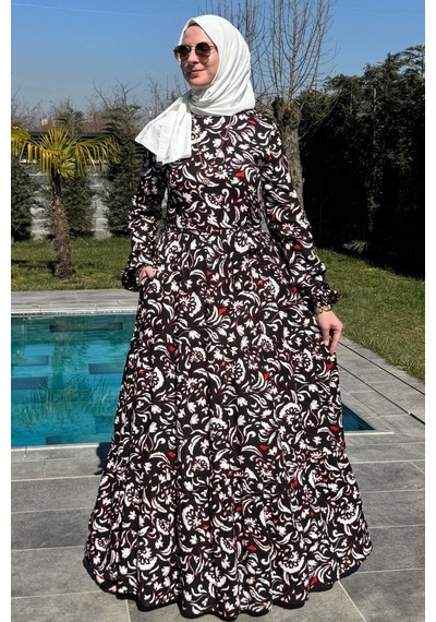 Rabia Şamlı Serra Elbise Siyah Normal