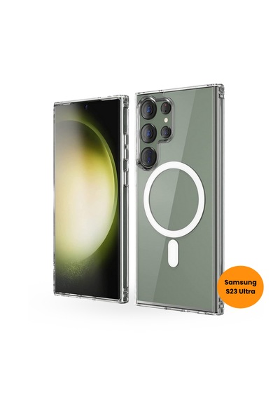 Teknoway Samsung S23 Ultra Magshield Kılıf Şeffaf