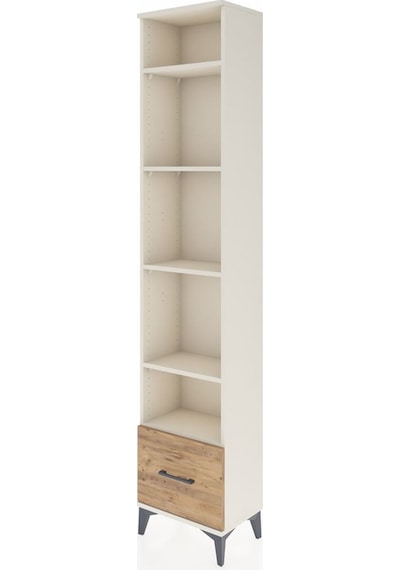 Arges Dolap 5 Raflı Tek Çekmeceli 44x30x221 Aytaşı-çam Aytaşı