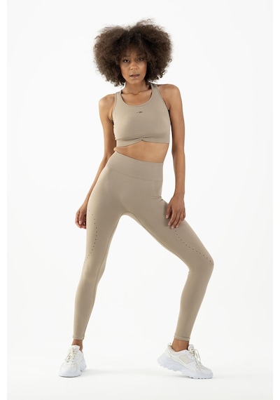 Maraton Active Slimfit Kadın Atlet Yaka Kolsuz Koşu Açık Vizon Bra 813090-açık Vizon Açık Vizon