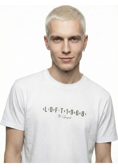 LOFT Regular Fit Erkek Tshirt K.kol Lf2041024 Q1.v1 Beyaz
