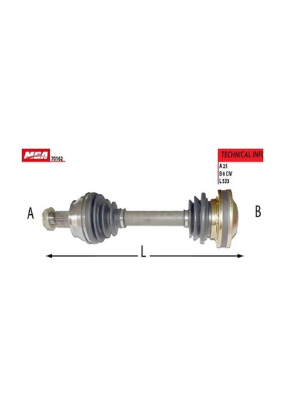 Aks Sag Em Fıat : Albea Palıo 1.3jtd --06 Mga-70162