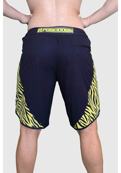 Pose I Down Leo Yellow Surf Boardshort Siyah