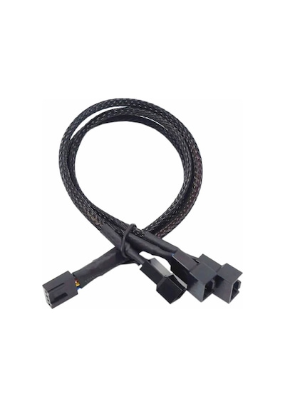 1 To 3 Çoğaltıcı 25cm Fan Uzatma Kablosu Y Tip 4 Pin 3 Pin Bilgisayar Kasa Anakart Ekran Kartı Soğut