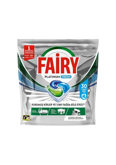 Fairy Platinum Fresh Bulaşık Makinesi Kapsülü 30 Yıkama