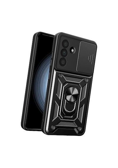 Samsung Galaxy A27 5g Pars Lens Yüzüklü Silikon - Siyah Evimdeyokyok