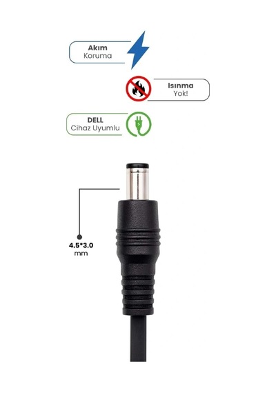 Sprange Sr-l27 19.5v 4.62a 4.5 3.0mm 90w Dell İçin Laptop Adaptör