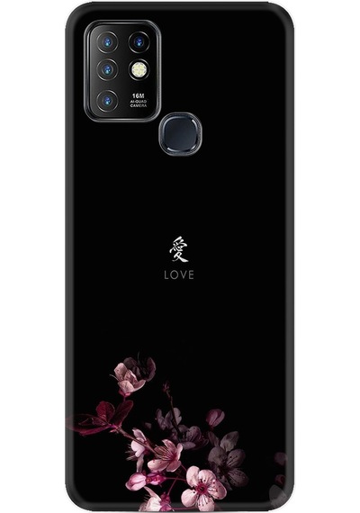 Infinix Hot 10 Kilif Silikon Desen Love 1629 523381417