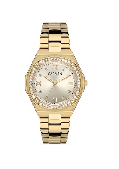Carmen Cr.0123.14327m.03 Erkek Kol Saati Altın - Siyah