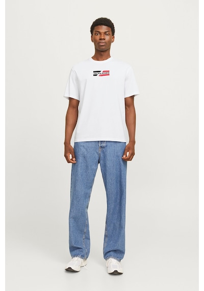 Jack & Jones JJCORP Erkek  Beyaz Tişört