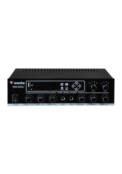 Westa WM-605U 100 W 2 Bölge USB/MP3/Bluetooth Hat Trafolu LCD Ekran Mikser