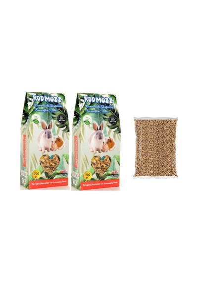 RodMozz Kemirgen Yemi 700 Gr 2 Adet + Kemirgen Altlığı Çam Peleti