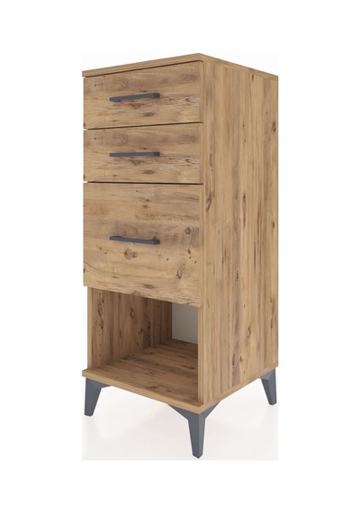 Hyperion Komodin 3 Çekmeceli 44x44x106 Çam-çam Çam