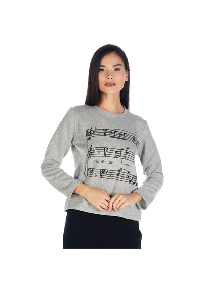 Crystal Taş Baskılı Sweatshirt 001