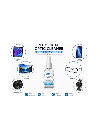 Gözlük Camı Temizleme Spreyi 10 Adet, Kamera Lensi Temizleme, Tv Ekranı Temizleme 50ml
