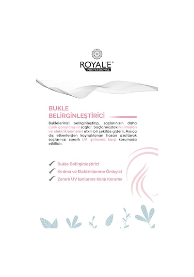 Royale Professional Bukle Belirginleştirici Saç Kremi Curl Definer 250 Ml + Argan Keratin Şampuan 500 Ml