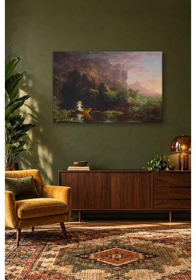Fida Thomas Cole Hayat Yolculuğu Çocukluk Canvas Tablo Çok Renkli
