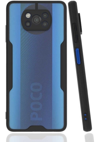 Xiaomi Poco X3 Kılıf ​​Kamera Korumalı Arkası Şeffaf Silikon