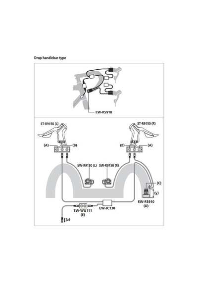 Shimano EW-RS910 Dura-Ace / Ultegra / GRX Di2 için Bağlantı Kutus Siyah