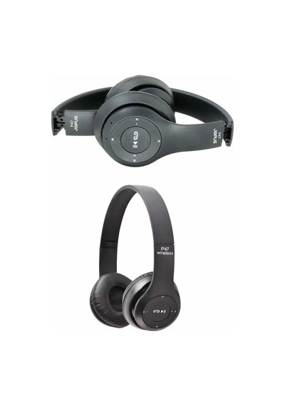 Wireless 5.0 Bluetooth Kablosuz Kulaklık Anc Özellikli Kulak Üstü Ayarlanabilir Siyah