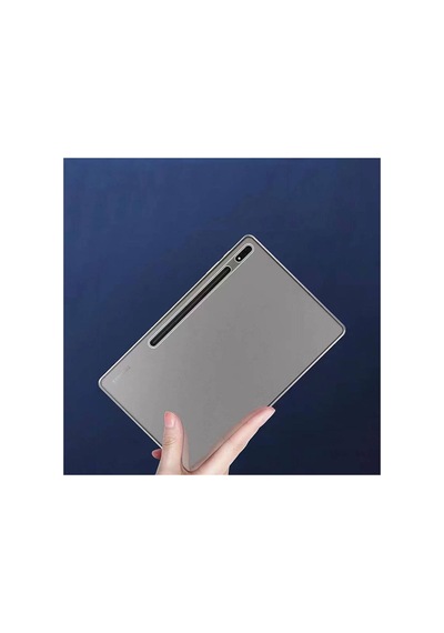 Samsung Galaxy Tab S8 Ultra Sm-x900 Uyumlu Kılıf Şeffaf Pürüzsüz Ultra İnce Esnek Darbe Emici Kapak