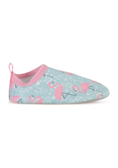 Civil Girls Flamingo Baskılı Tabansız 21-25 Numara Deniz Ayakkabısı - Yeşil Mint