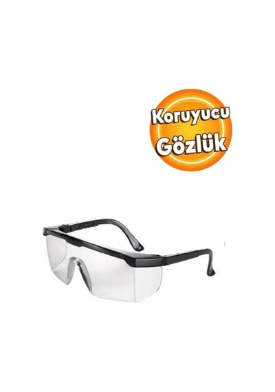 5 Adet Koruyucu Iş Gözlüğü Şeffaf İş Güvenlik Gözlüğü