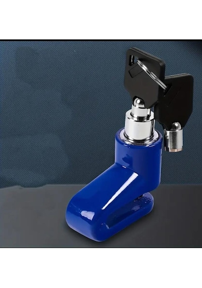 Motosikler Bisiklet Disk Kilidi Anahtarı Yer Kaplamayan Yeni Model Sağlam Güvenli Pratik Kilit 1 Adet