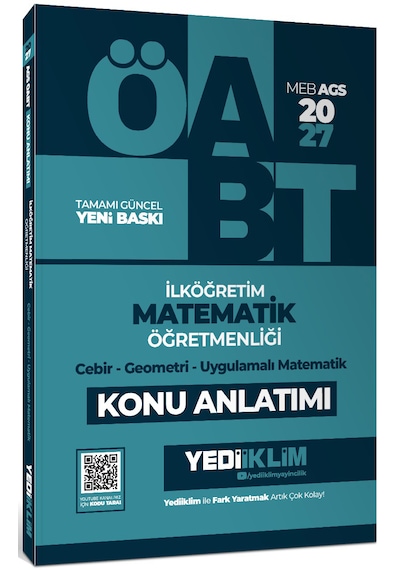 Yediiklim 2027 Meb Ags Öabt İlköğretim Matematik Öğretmenliği Cebir Geometri Uygulamalı Matematik Konu Anlatımı
