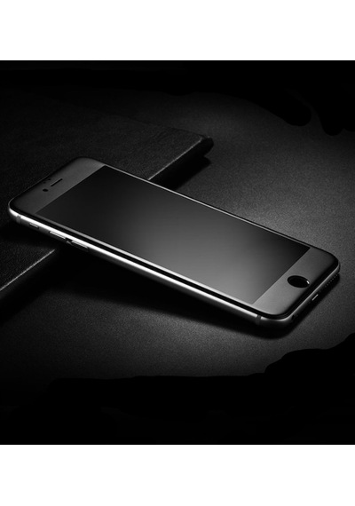 Apple Uyumlu   iPhone 7 Mat Mat Ekran Seramik Tam Kaplayan Kırılmaz Cam Nano Ekran Koruyucu Siyah